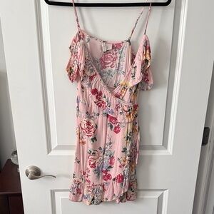 H&M Pink Floral Mini Dress